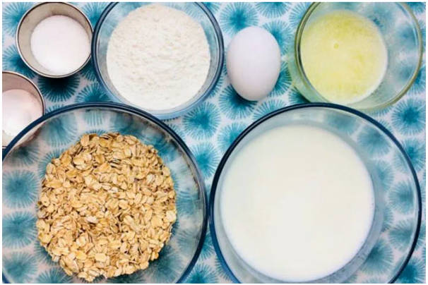 Вафли из овсянки в вафельнице