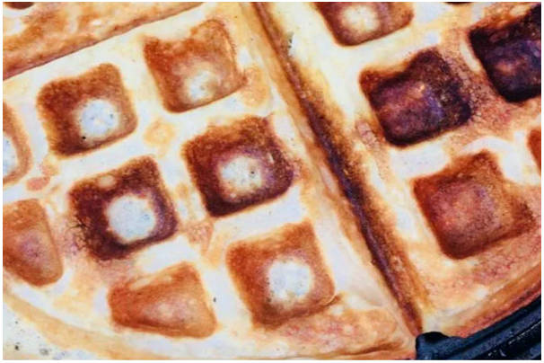 Вафли из овсянки в вафельнице