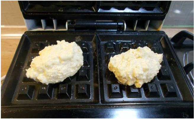 Низкокалорийные вафли в вафельнице