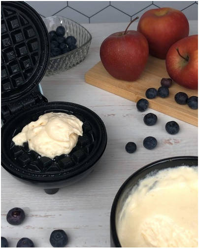 Вафли из рисовой муки в электровафельнице