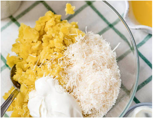 Картофельные вафли с сыром в вафельнице