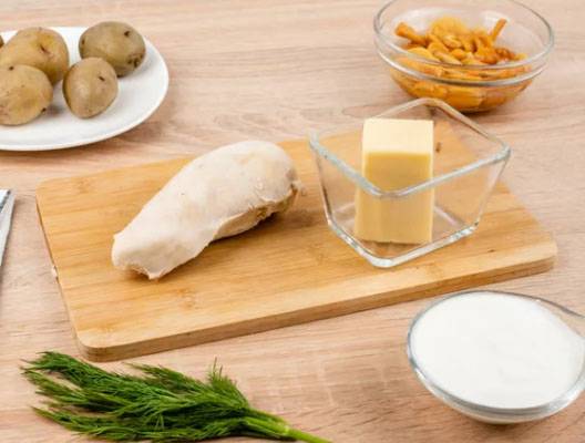 Салат «Лесная поляна» с опятами