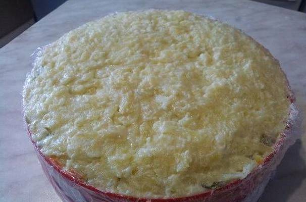 Салат «Лесная поляна» с шампиньонами и курицей