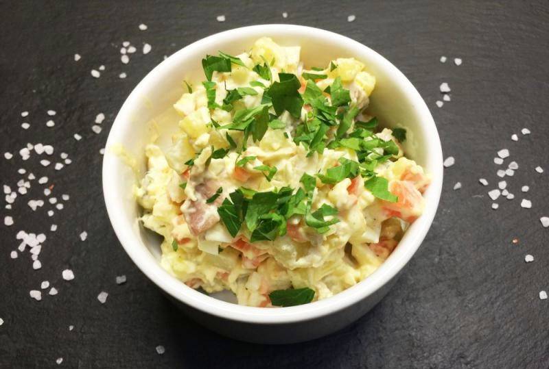 Салат «Московский» с курицей