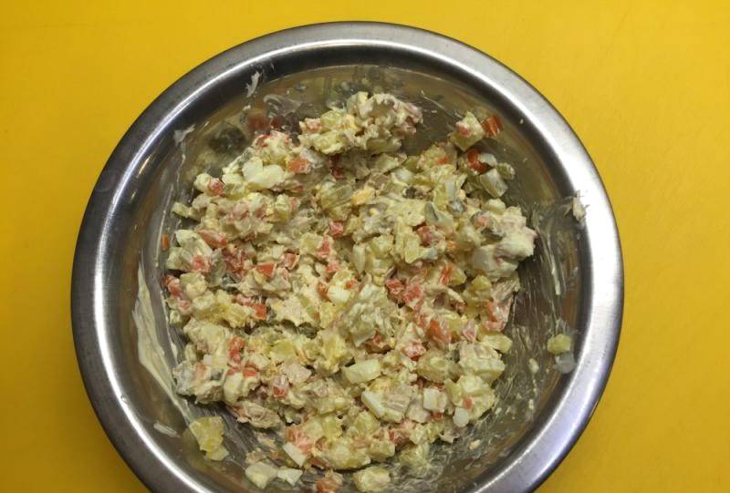 Салат «Московский» с курицей Салат «Московский» с курицей