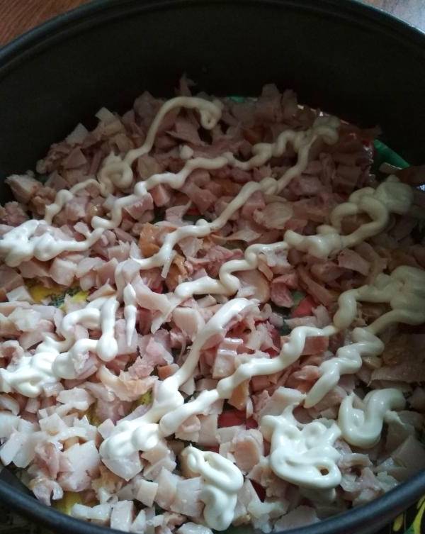Салат «Мой генерал» с курицей