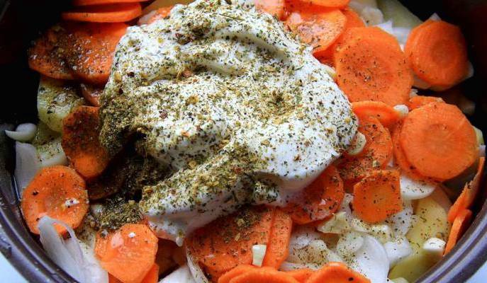 Куриные бедра с картошкой в рукаве для запекания в духовке