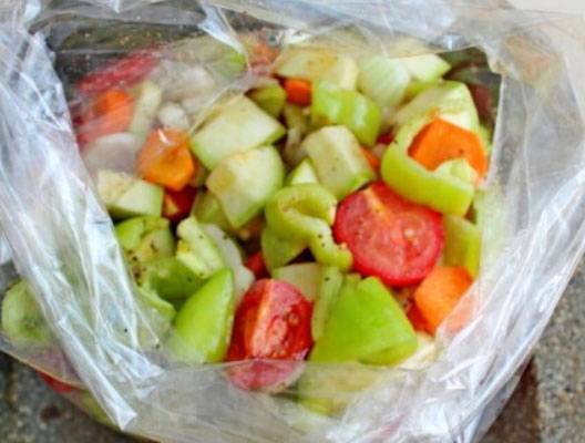 Кабачковая икра в рукаве для запекания в духовке