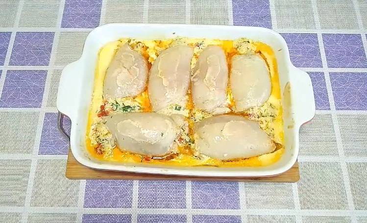 Куриные рулетики из бедра с начинкой