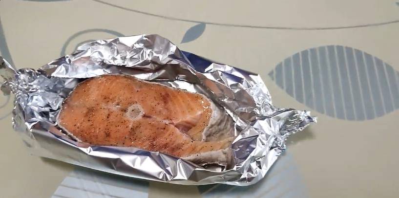 Радужная форель стейками в духовке