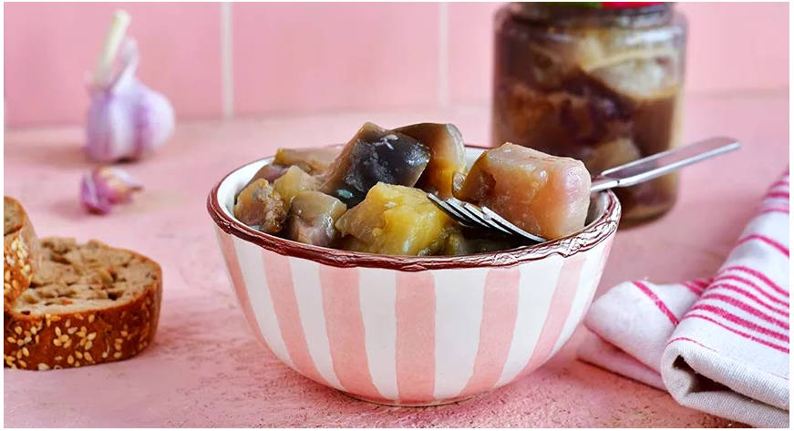Маринованные баклажаны с чесноком на зиму