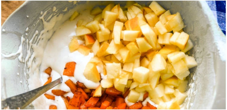 Шарлотка с яблоками и тыквой в духовке