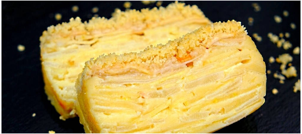 Пирог «Невидимка» с яблоками и грушами