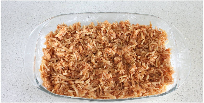 Тертый пирог с яблоками