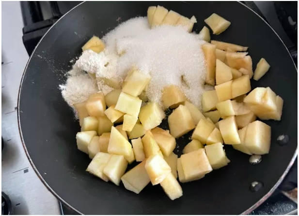 Творожные булочки с яблоками