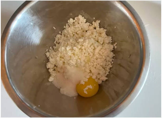 Творожные булочки с яблоками