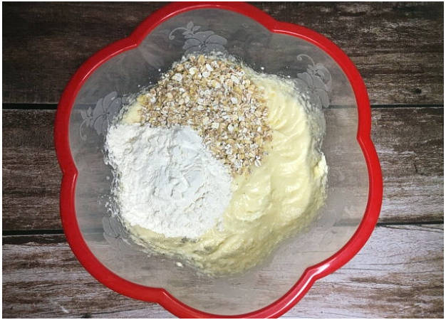Овсяное печенье с яблоками и корицей