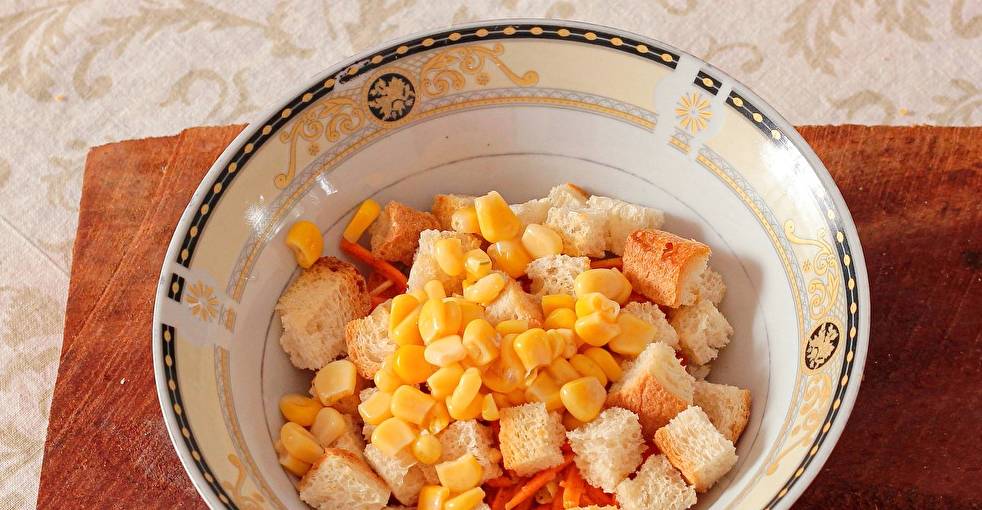 Салат «Карусель» с корейской морковью