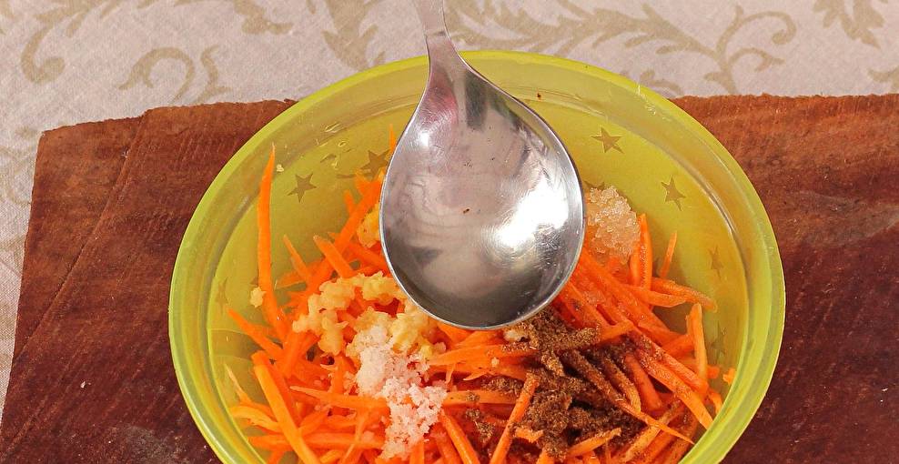 Салат «Карусель» с корейской морковью