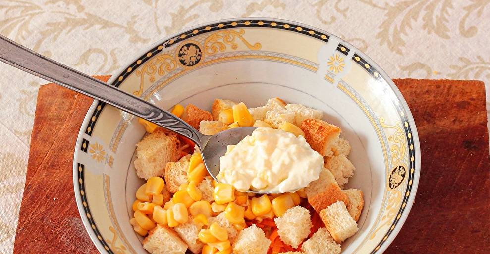 Салат «Карусель» с корейской морковью