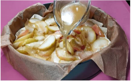 Пирог из лаваша с яблоками в духовке