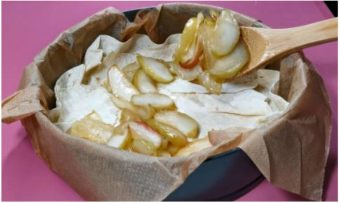 Пирог из лаваша с яблоками в духовке