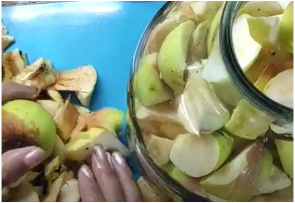 Яблочный уксус из яблок без дрожжей
