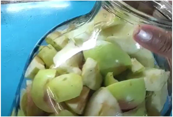 Яблочный уксус из яблок без дрожжей