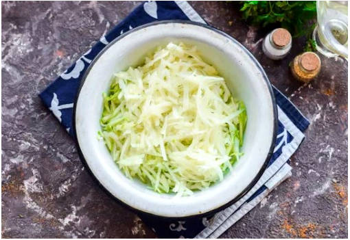 Постные оладьи из кабачков и картофеля
