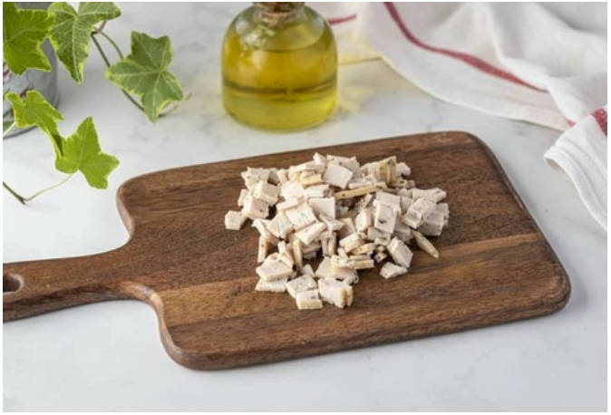 Вафли с сыром и ветчиной в вафельнице