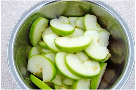 Десерт из яблок и желатина