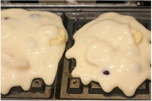 Вафли с начинкой в электровафельнице