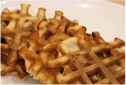 Вафли с начинкой в электровафельнице