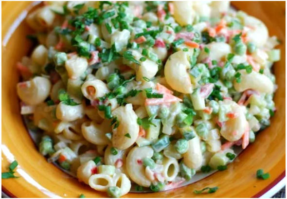 Американский салат с макаронами