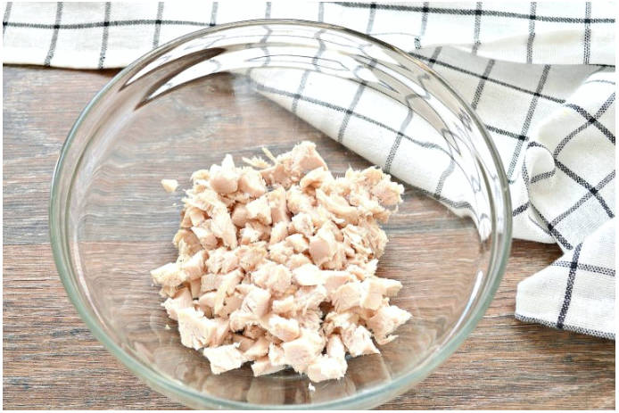 Гавайский салат с курицей