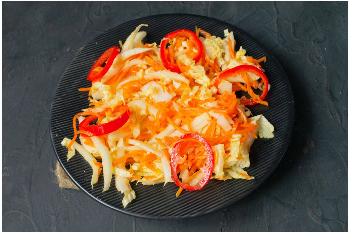 Горячий салат с курицей