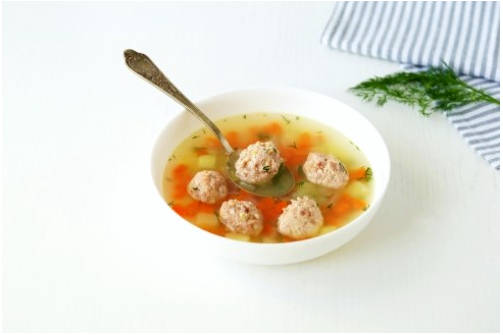 Куриный суп с фрикадельками из куриного фарша