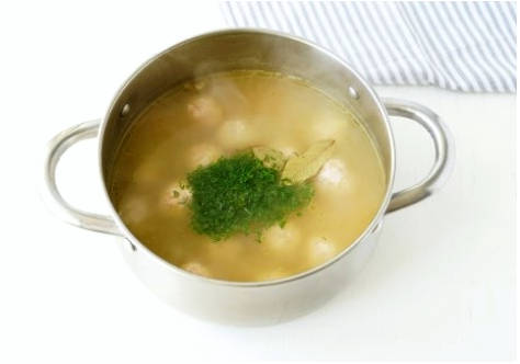 Куриный суп с фрикадельками из куриного фарша