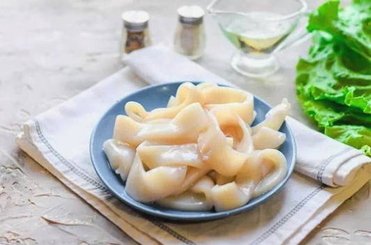 Диетический салат с кальмарами для похудения