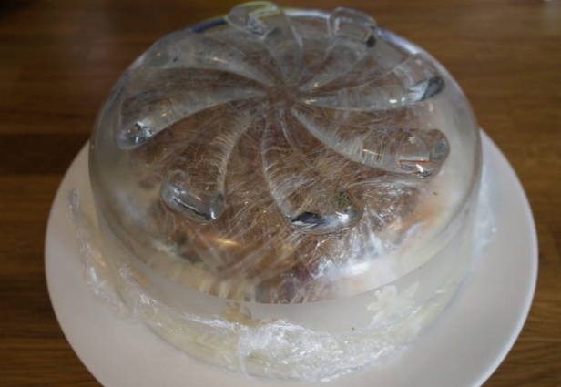 Салат «Грибная поляна» с опятами и курицей