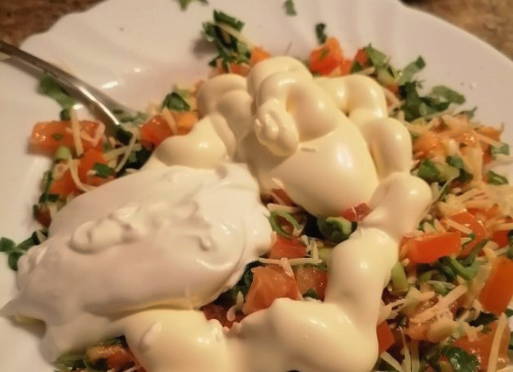 Форель с цветной капустой в духовке