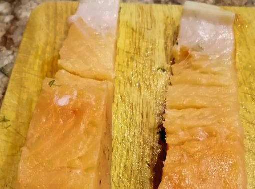 Форель с цветной капустой в духовке