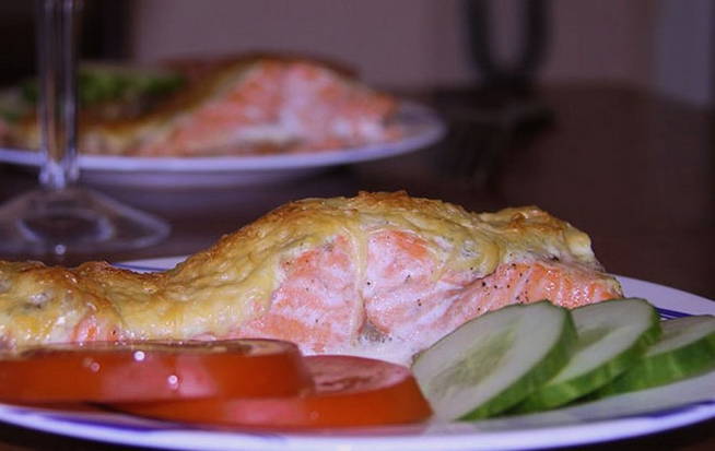 Форель с сыром в духовке