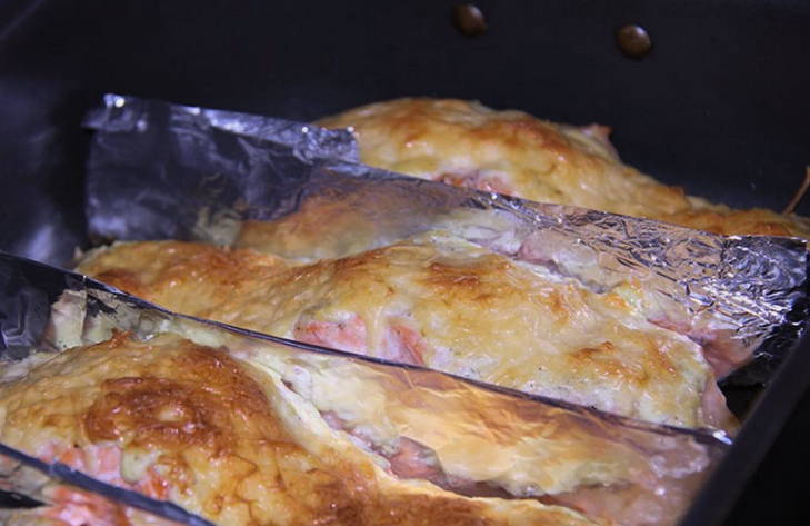 Форель с сыром в духовке