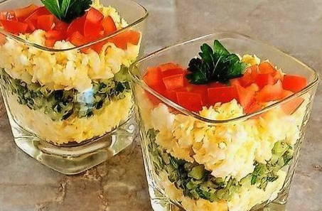 Еврейский салат с сыром