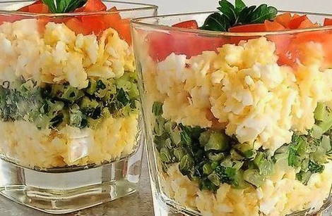 Еврейский салат с сыром