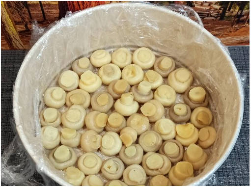 Салат «Грибная поляна» с корейской морковкой