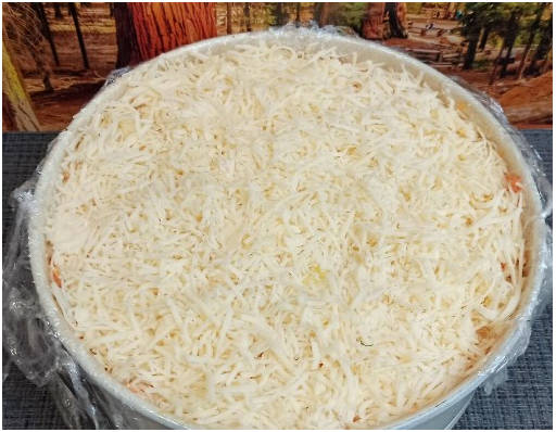 Салат «Грибная поляна» с корейской морковкой