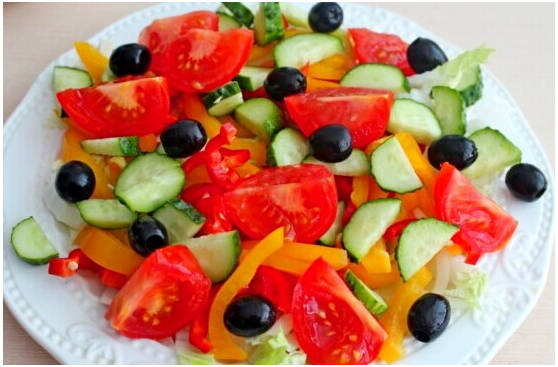 Греческий салат с капустой