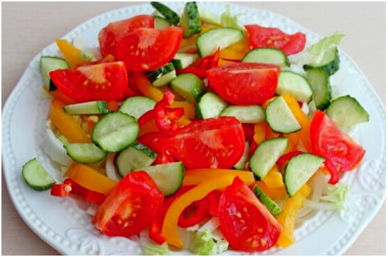 Греческий салат с капустой